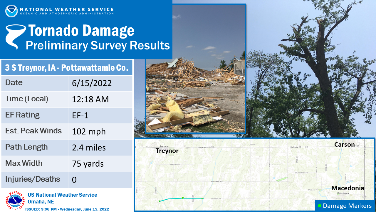 Storm Summary for Severe Weather Event 6 14 22 to 6 15 22